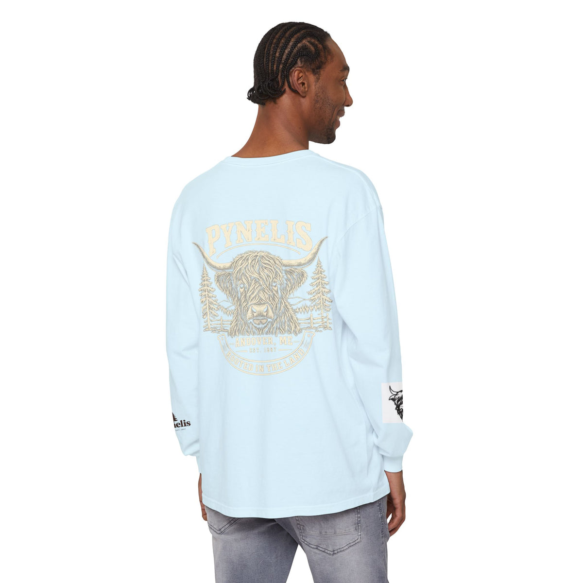 Highland Cow Graphic Long Sleeve Tee
