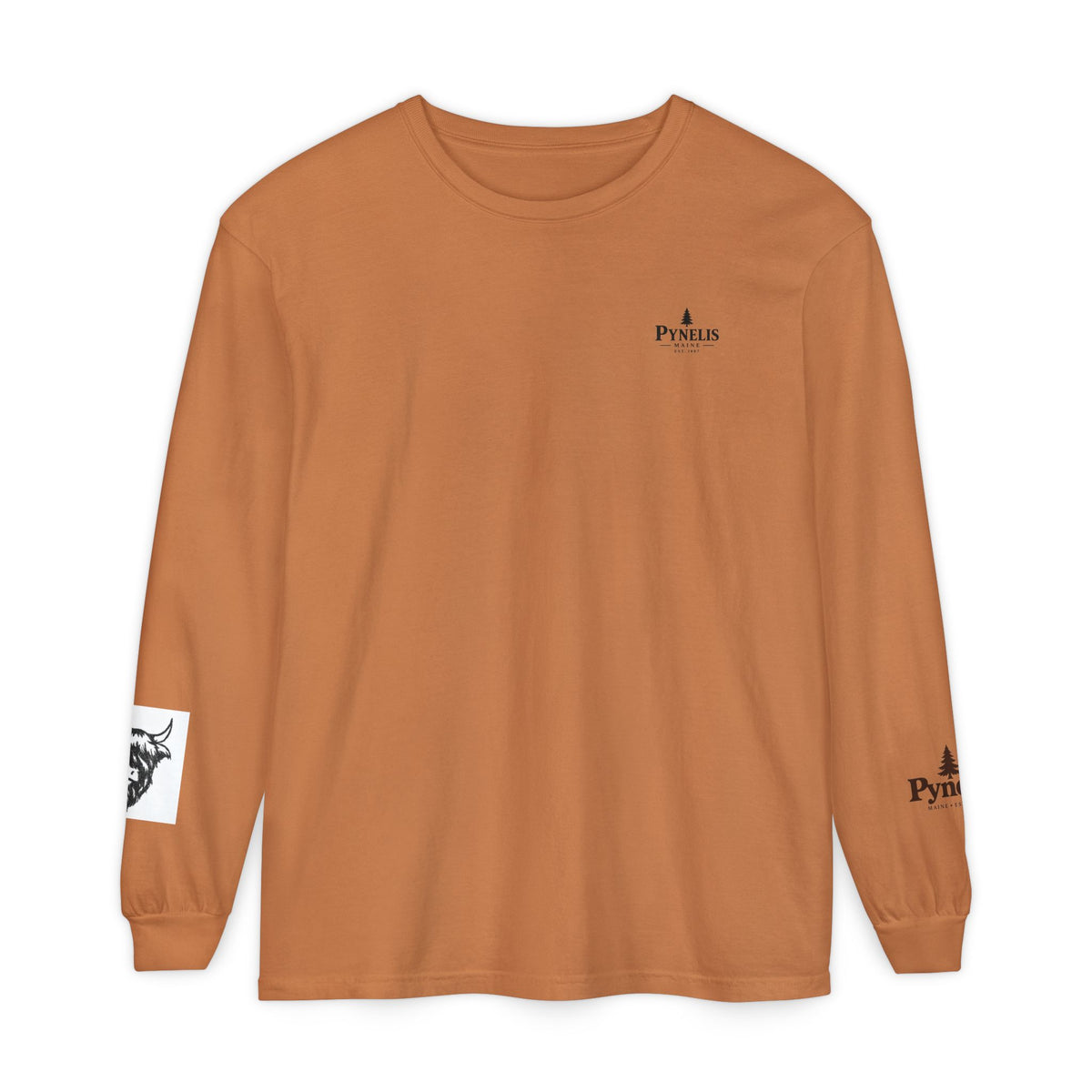 Highland Cow Graphic Long Sleeve Tee
