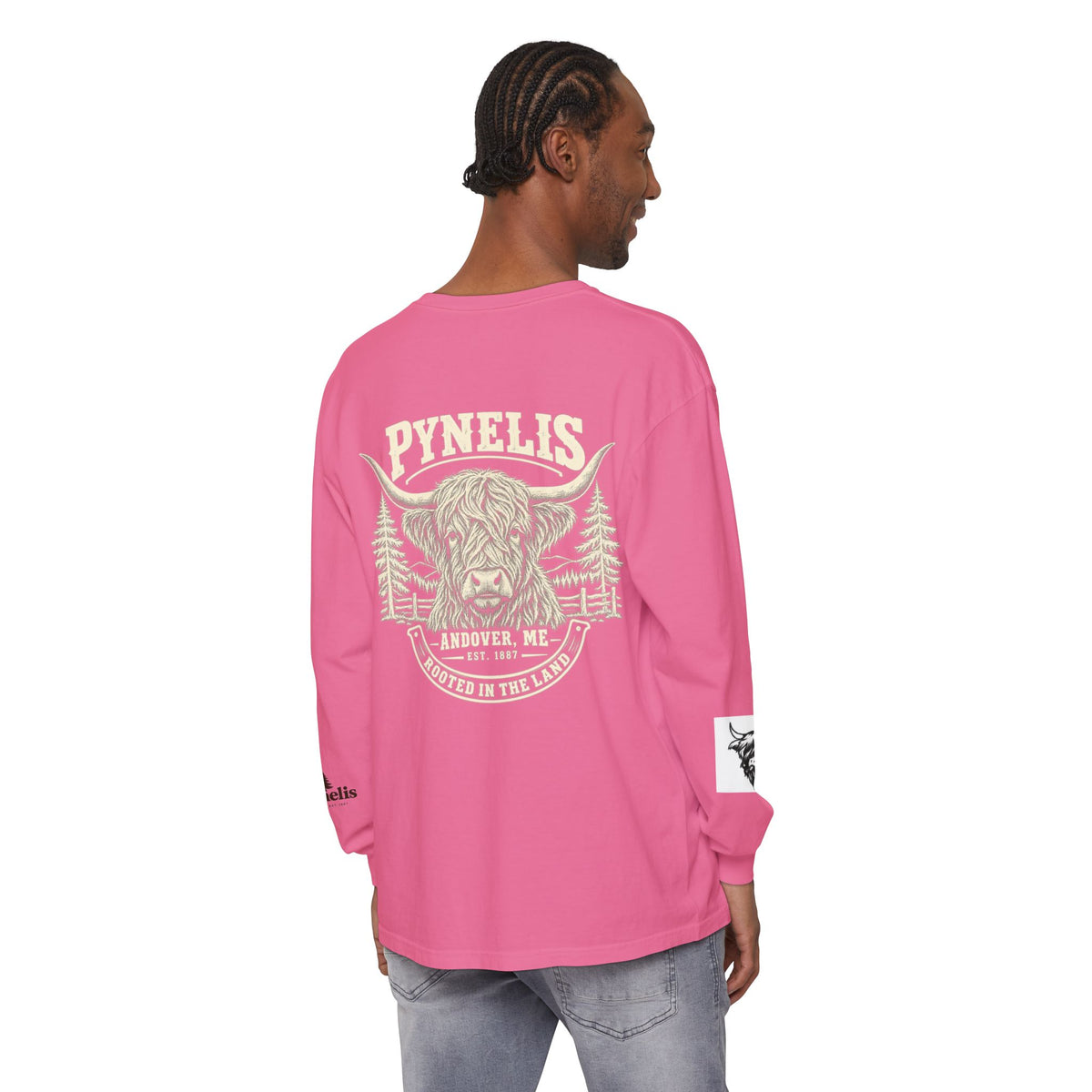 Highland Cow Graphic Long Sleeve Tee