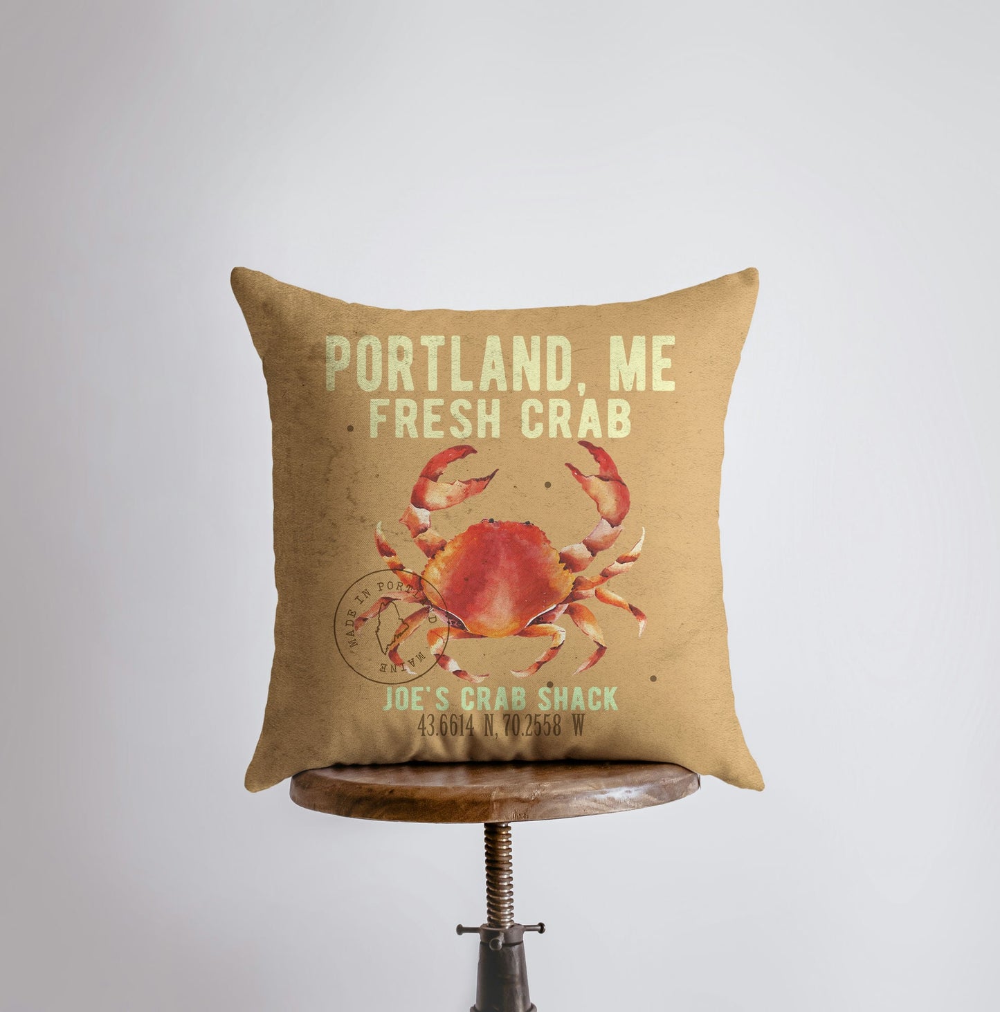 Crab Pillow Cover | Throw Pillow | Home Decor | Modern Decor | Beach