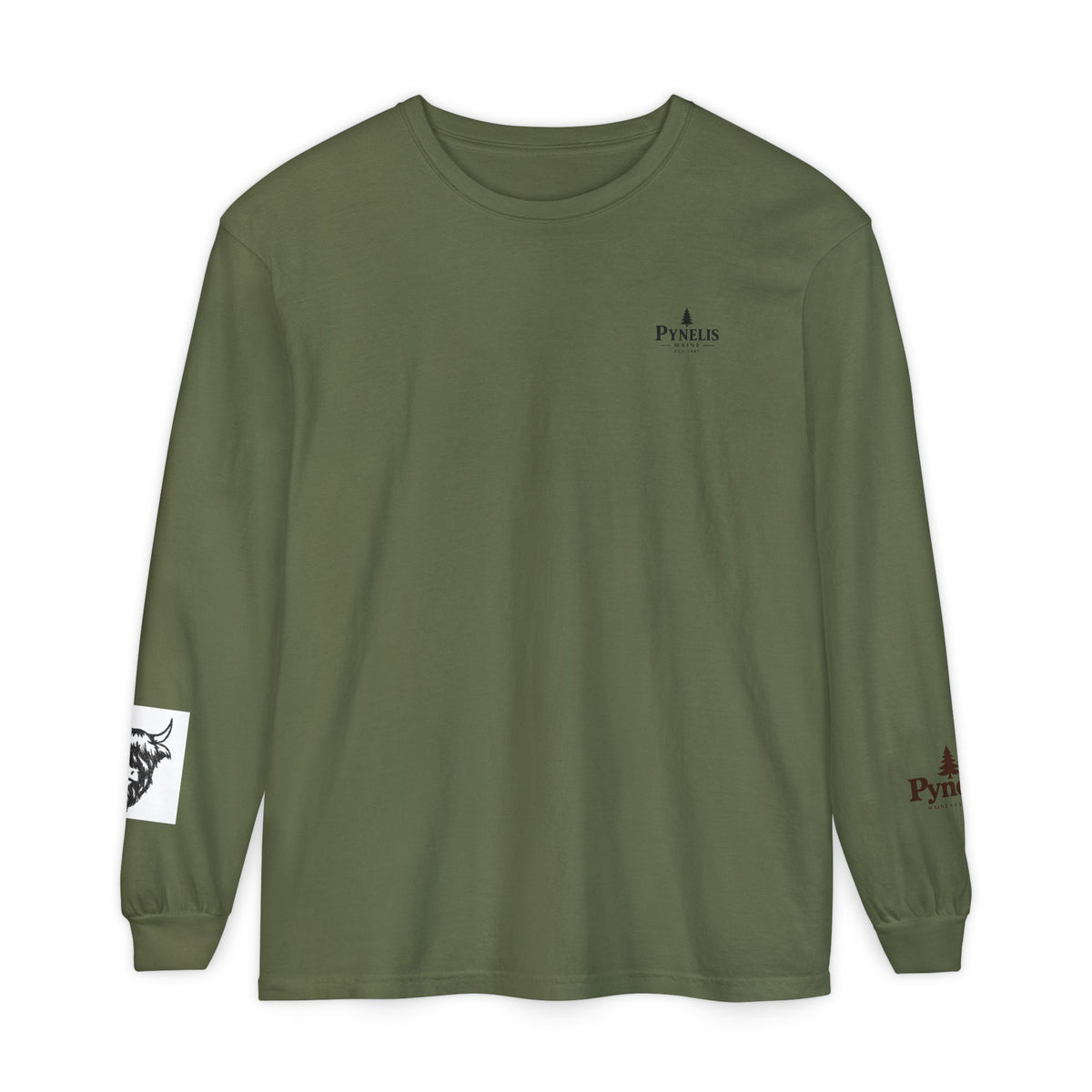 Highland Cow Graphic Long Sleeve Tee