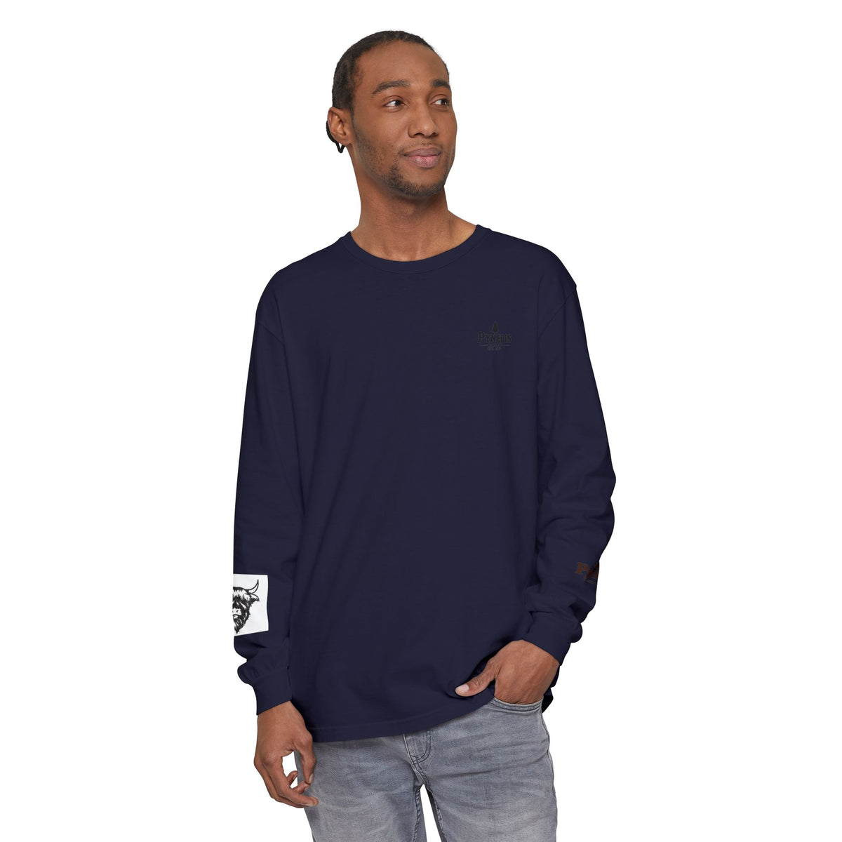 Highland Cow Graphic Long Sleeve Tee