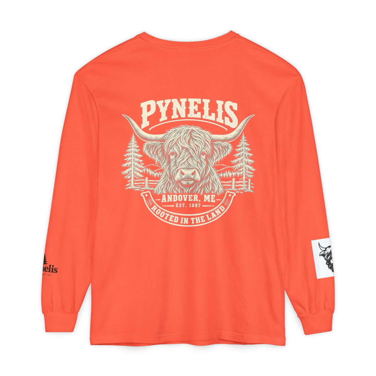 Highland Cow Graphic Long Sleeve Tee