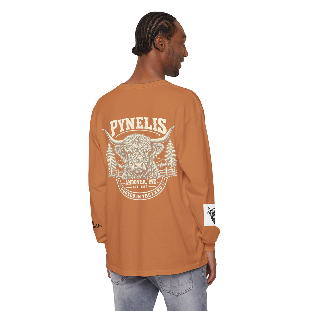 Highland Cow Graphic Long Sleeve Tee