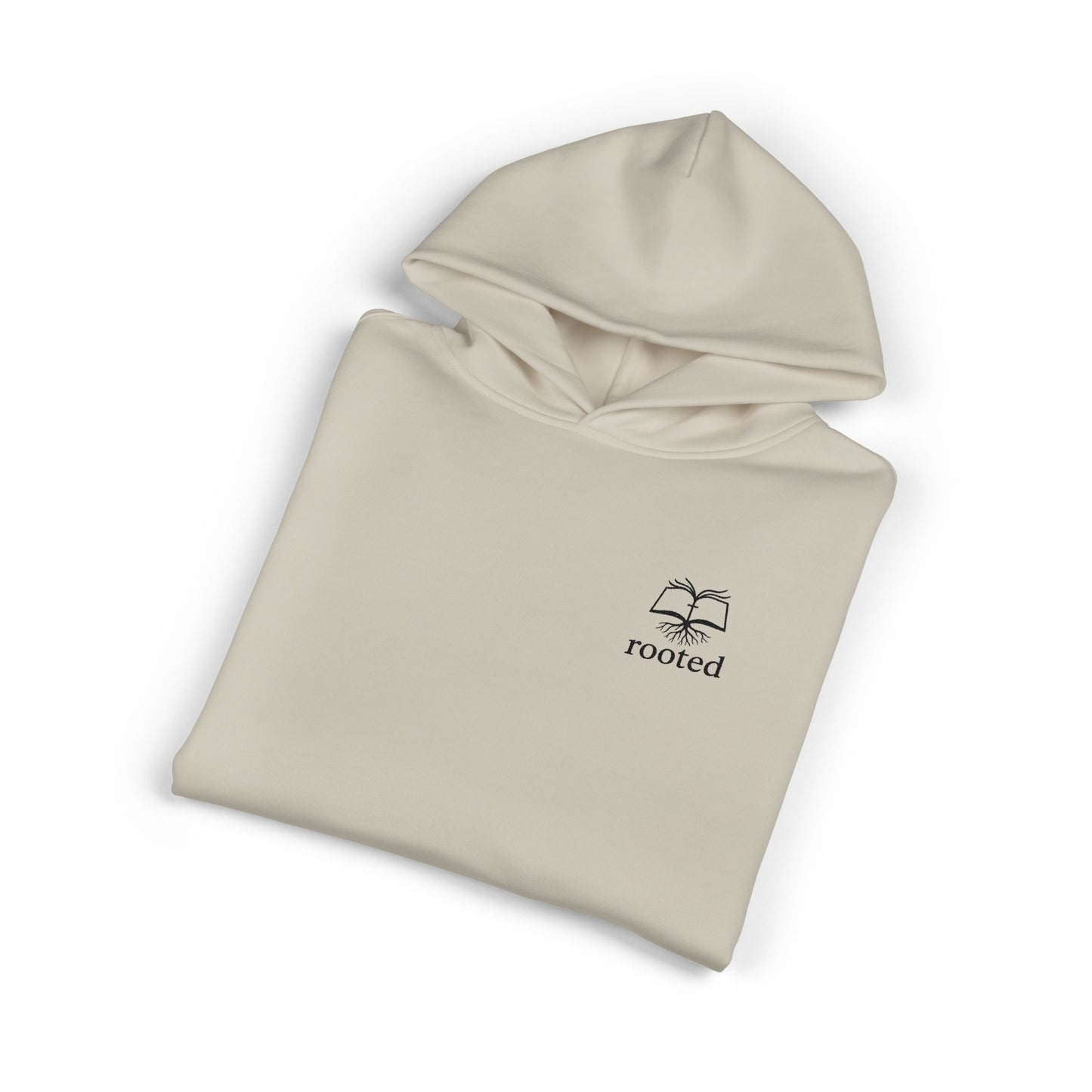 Rooted Minimal Hoodie — Small Tree Logo Casual Pullover