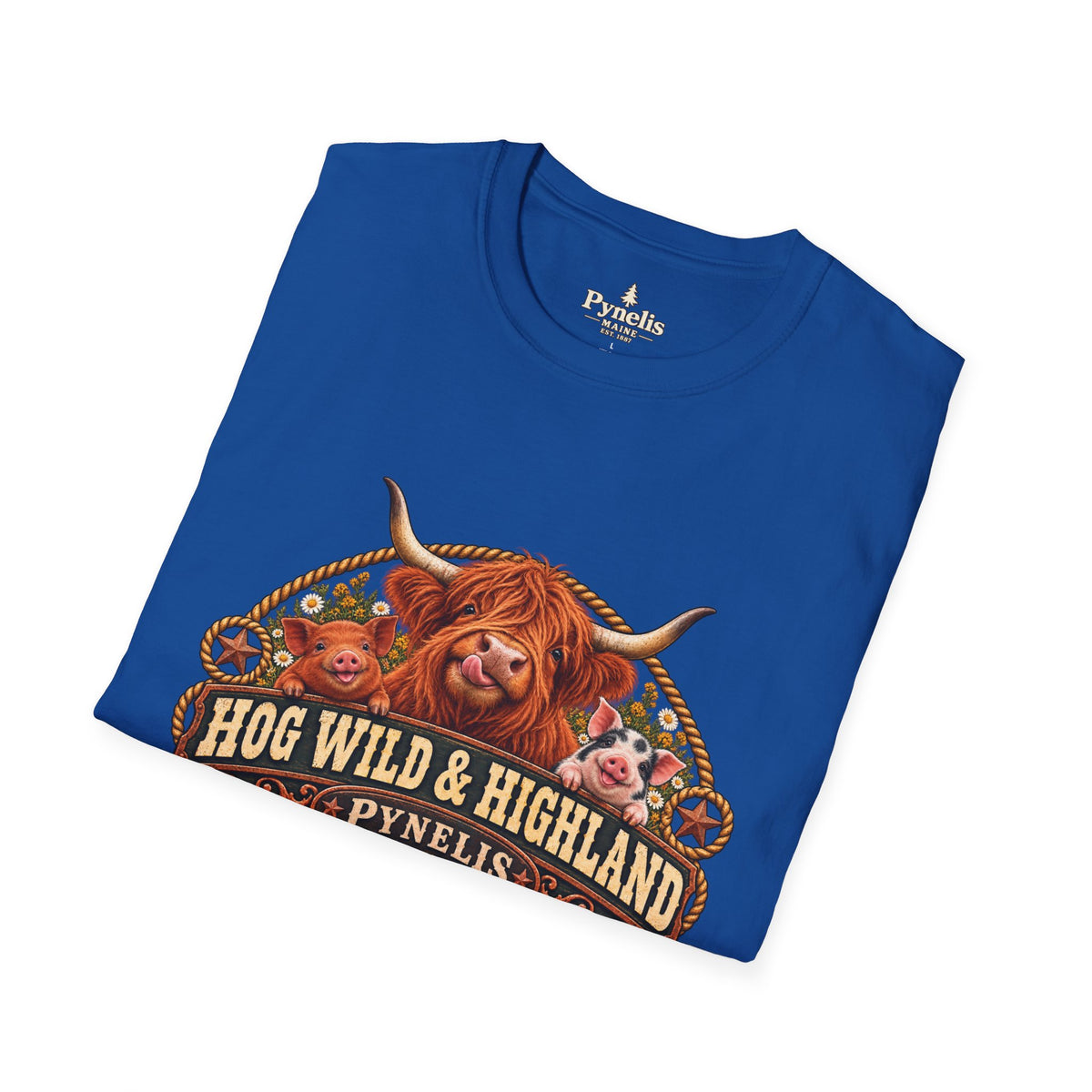 Highland Cow 'Hog Wild & Highland' T-Shirt