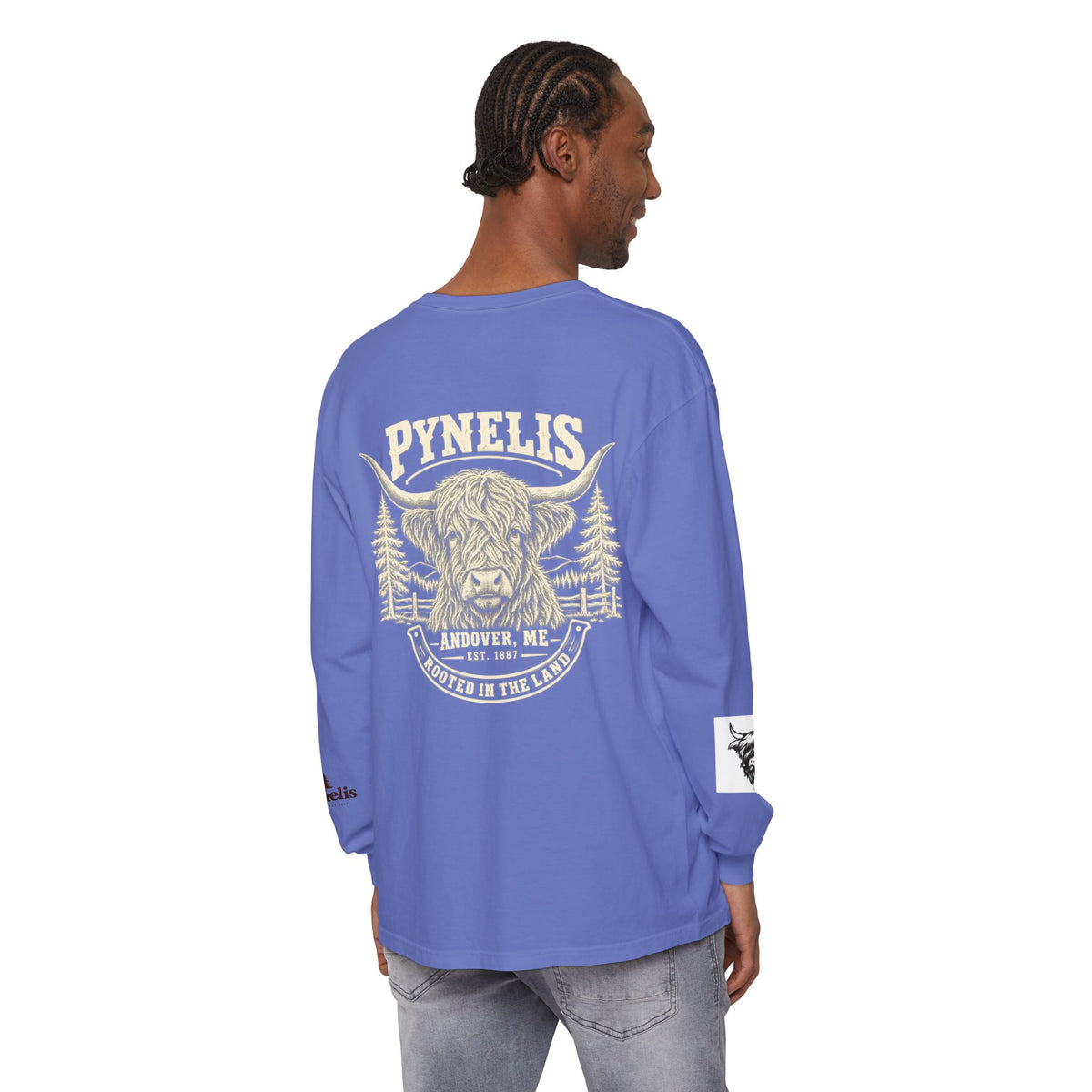 Highland Cow Graphic Long Sleeve Tee
