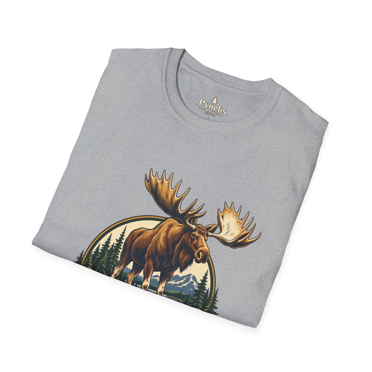 Moose Graphic T-Shirt — "The Neighbors Are Wild" Personalized Cabin Shirt