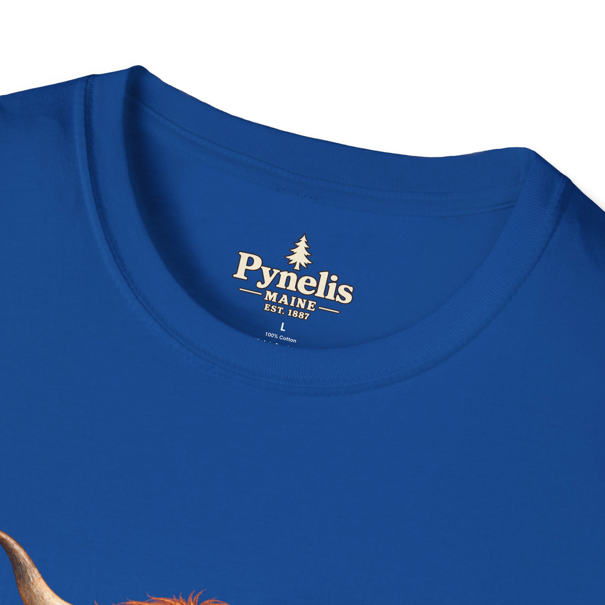 Highland Cow Family T-Shirt — "Pynelis" Floral Farm Animal Tee