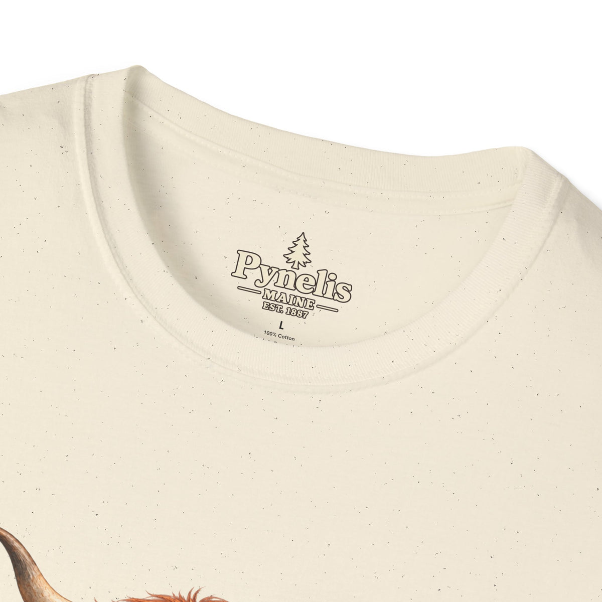 Highland Cow Family T-Shirt — "Pynelis" Floral Farm Animal Tee