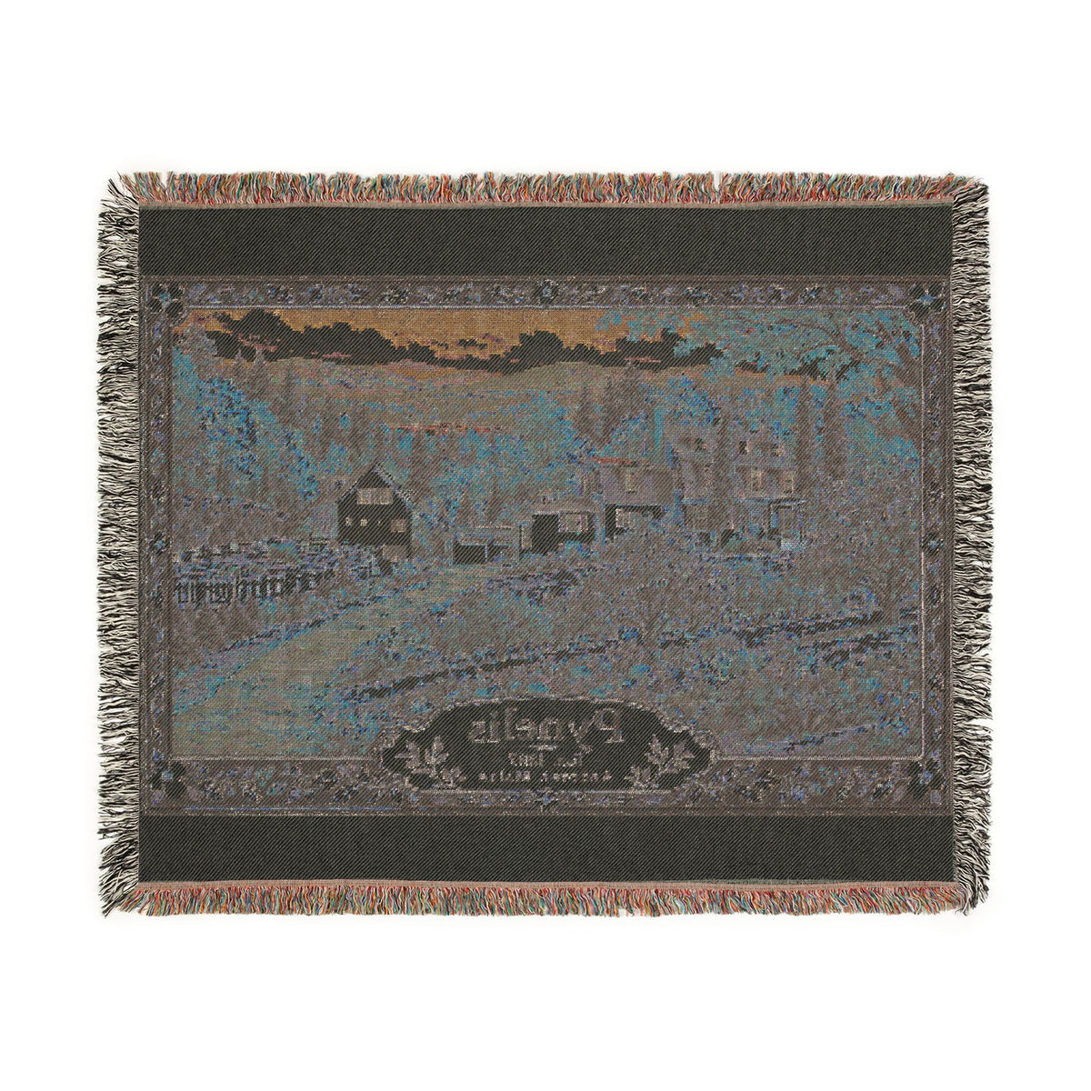 Home-Taught Woven Throw Blanket — Floral Pynelis Decor