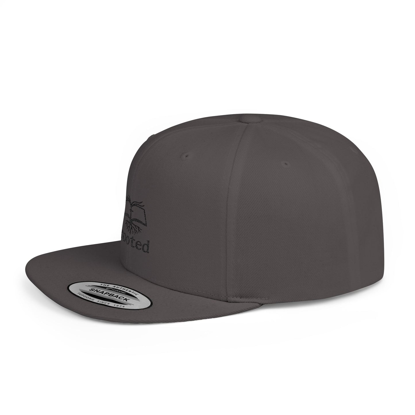 Rooted Flat Bill Snapback