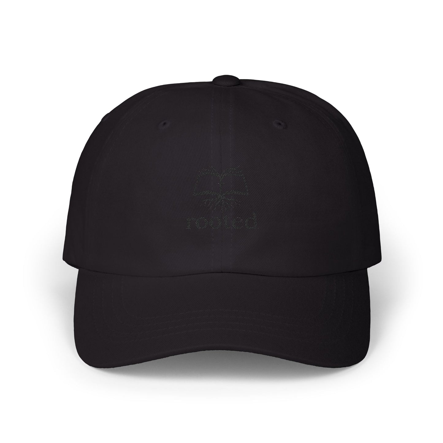 Rooted in Christ embroidered logo Classic Cap | Christian baseball hat