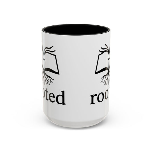 Rooted in Christ Accent Coffee Mug — 'Rooted' Logo (11/15 oz)