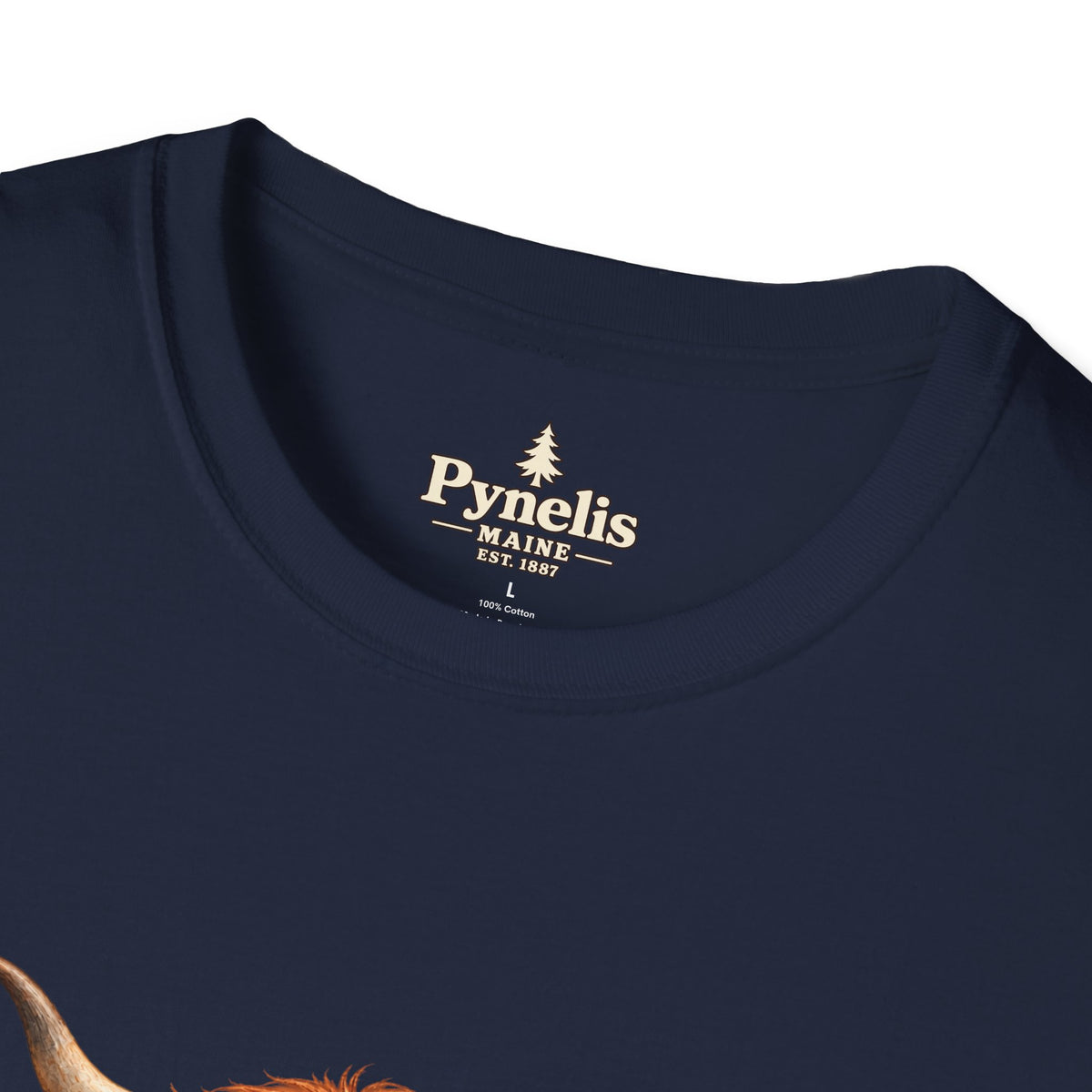 Highland Cow Family T-Shirt — "Pynelis" Floral Farm Animal Tee
