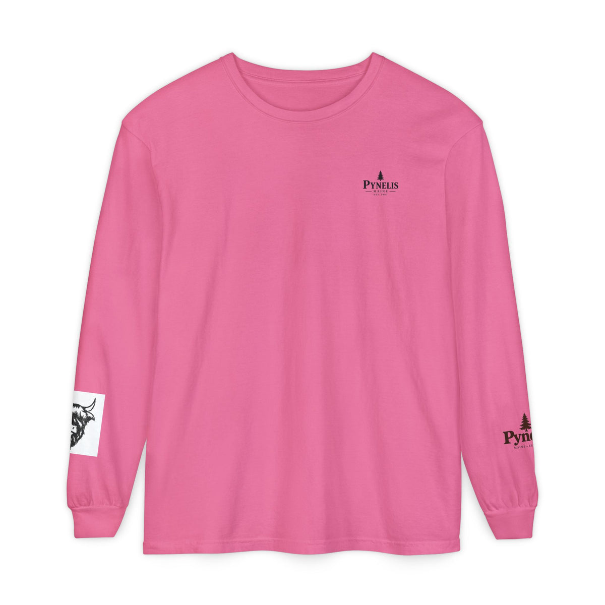 Highland Cow Graphic Long Sleeve Tee