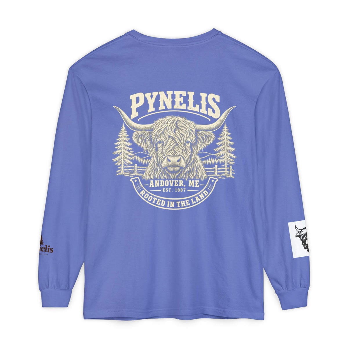Highland Cow Graphic Long Sleeve Tee