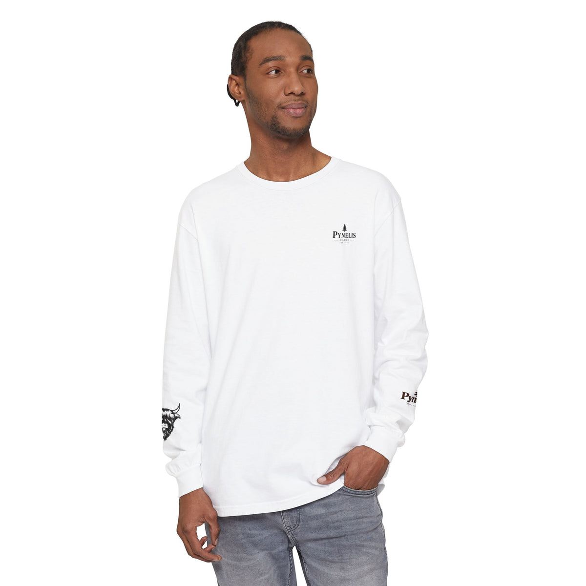 Highland Cow Graphic Long Sleeve Tee