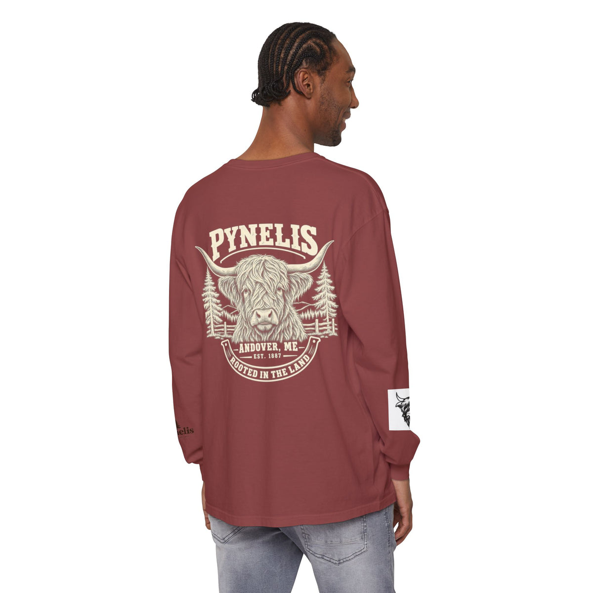 Highland Cow Graphic Long Sleeve Tee