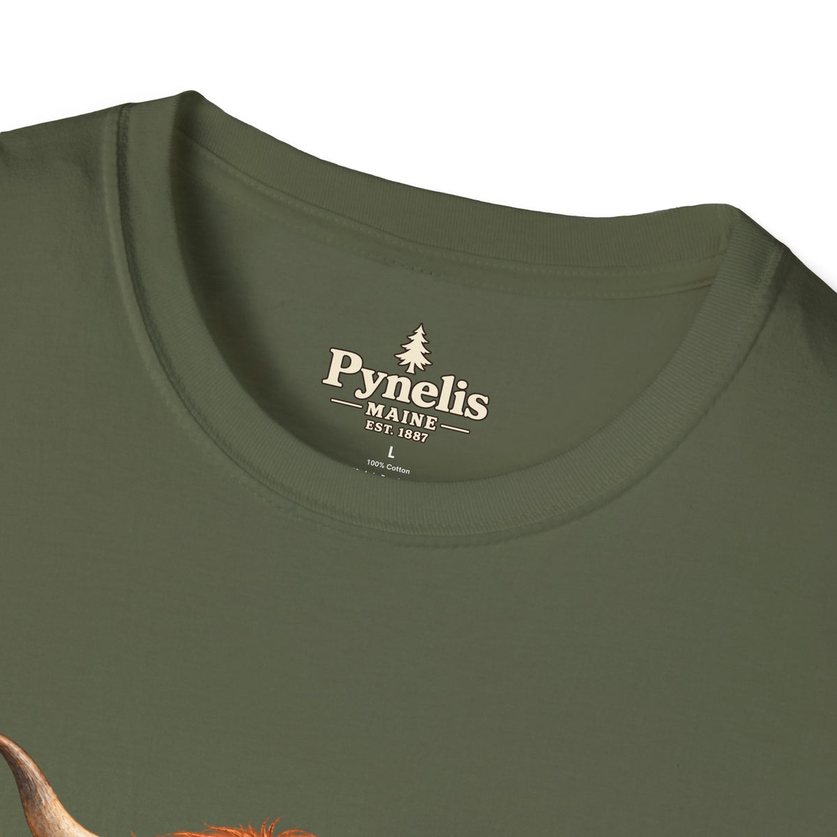 Highland Cow Family T-Shirt — "Pynelis" Floral Farm Animal Tee