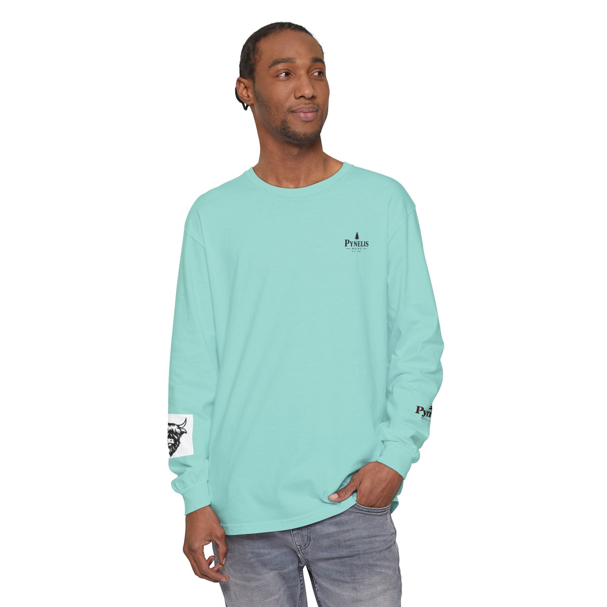 Highland Cow Graphic Long Sleeve Tee