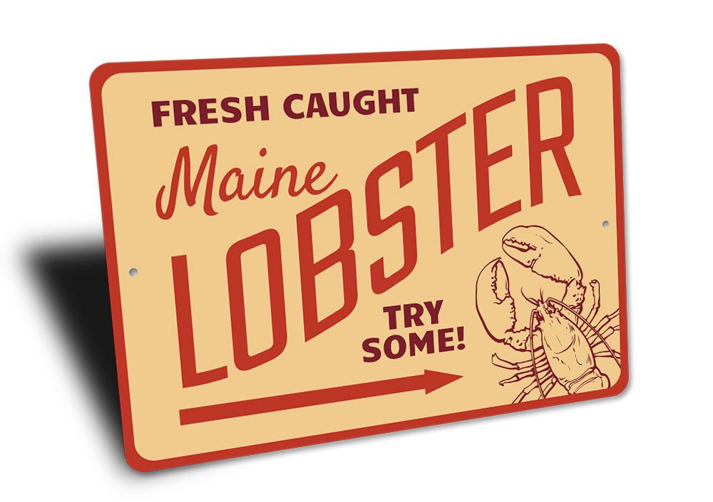 Fresh Caught Maine Lobster Sign