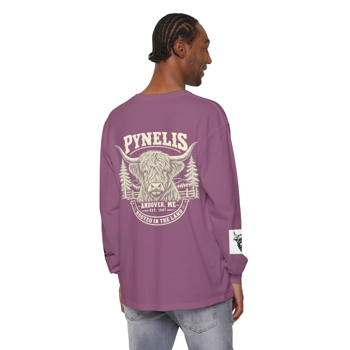 Highland Cow Graphic Long Sleeve Tee