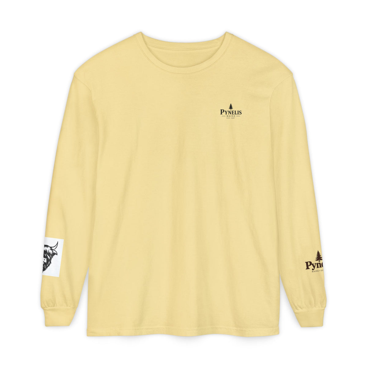 Highland Cow Graphic Long Sleeve Tee