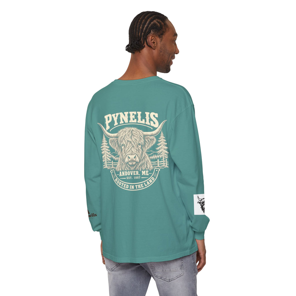 Highland Cow Graphic Long Sleeve Tee