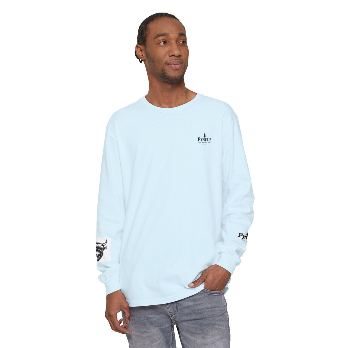 Highland Cow Graphic Long Sleeve Tee