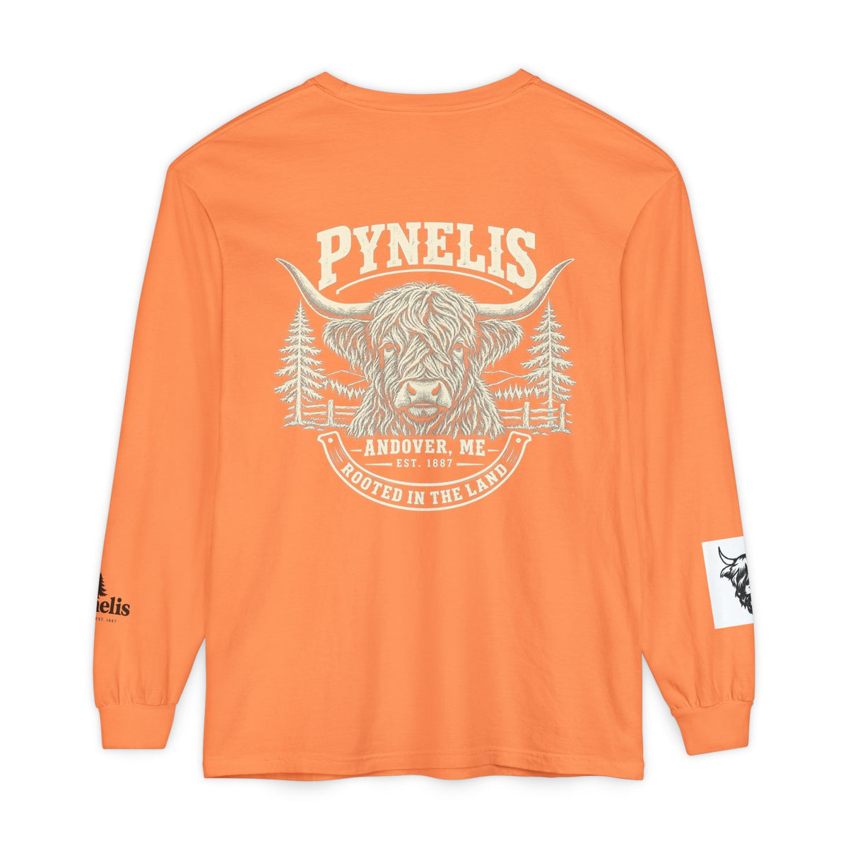 Highland Cow Graphic Long Sleeve Tee