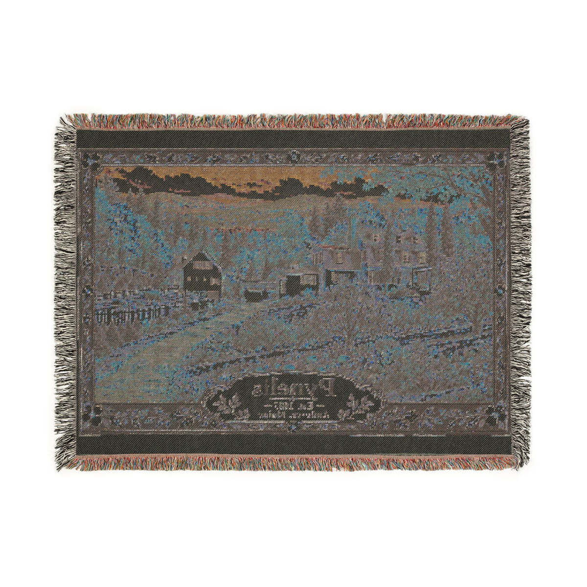 Home-Taught Woven Throw Blanket — Floral Pynelis Decor