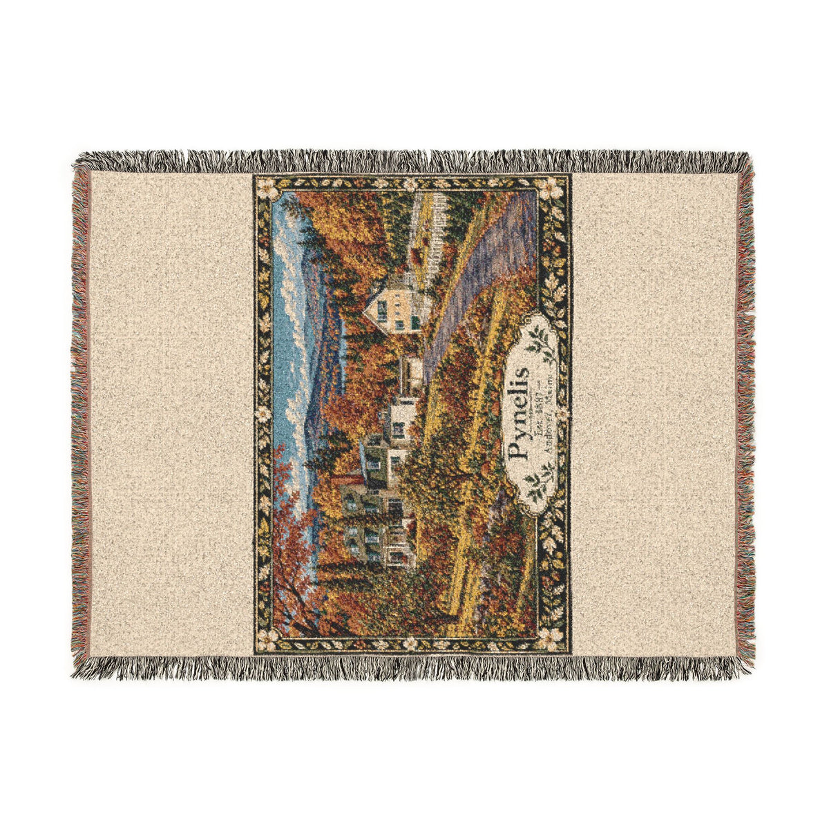 Home-Taught Woven Throw Blanket — Floral Pynelis Decor