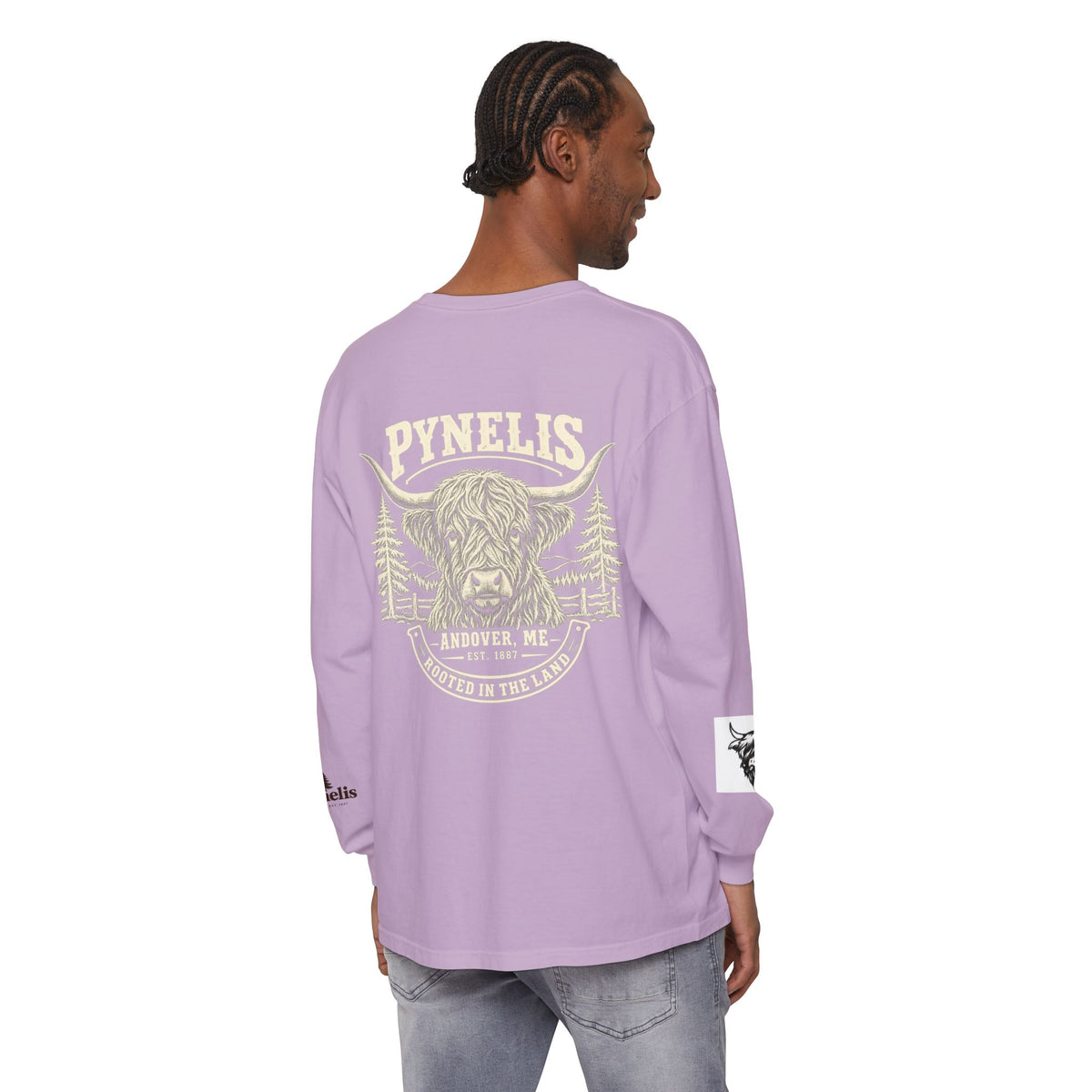 Highland Cow Graphic Long Sleeve Tee