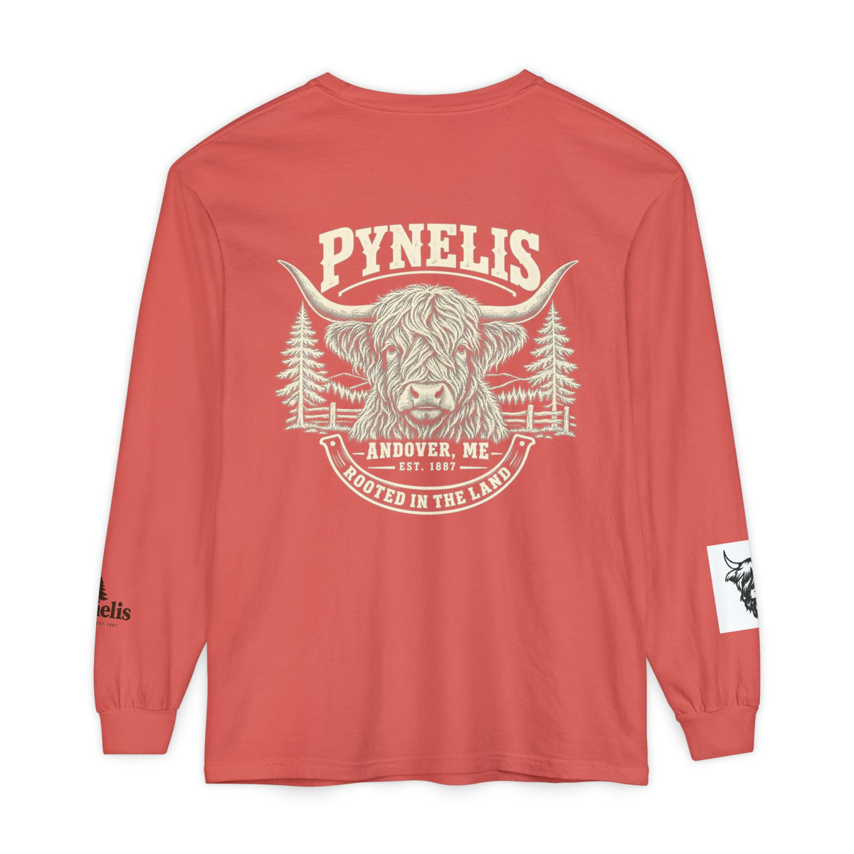 Highland Cow Graphic Long Sleeve Tee