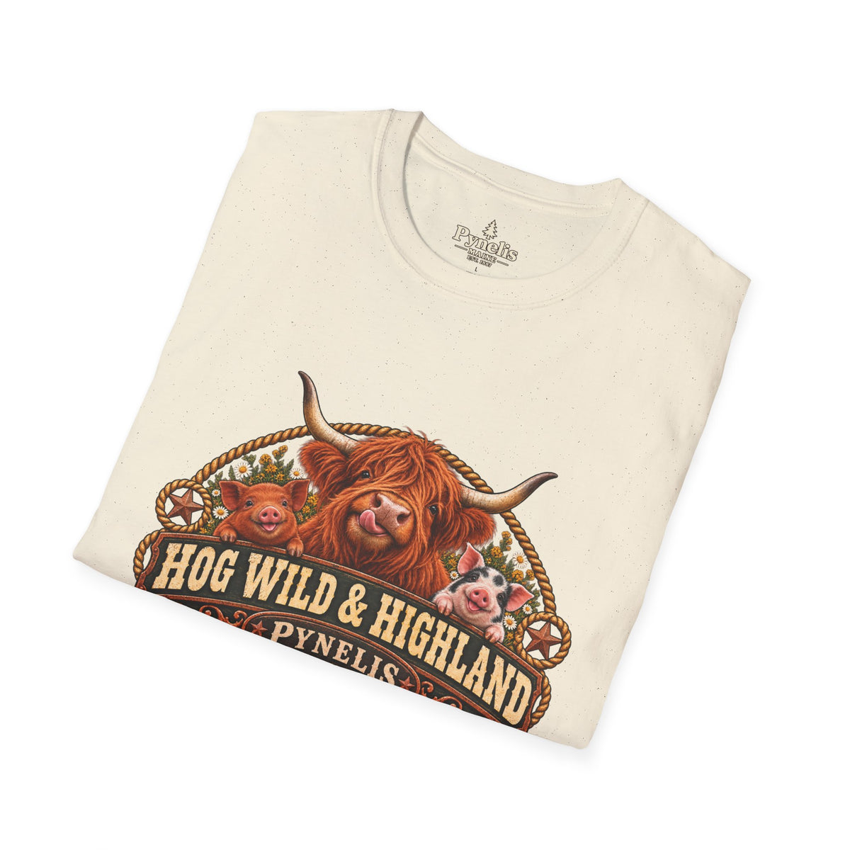 Highland Cow 'Hog Wild & Highland' T-Shirt