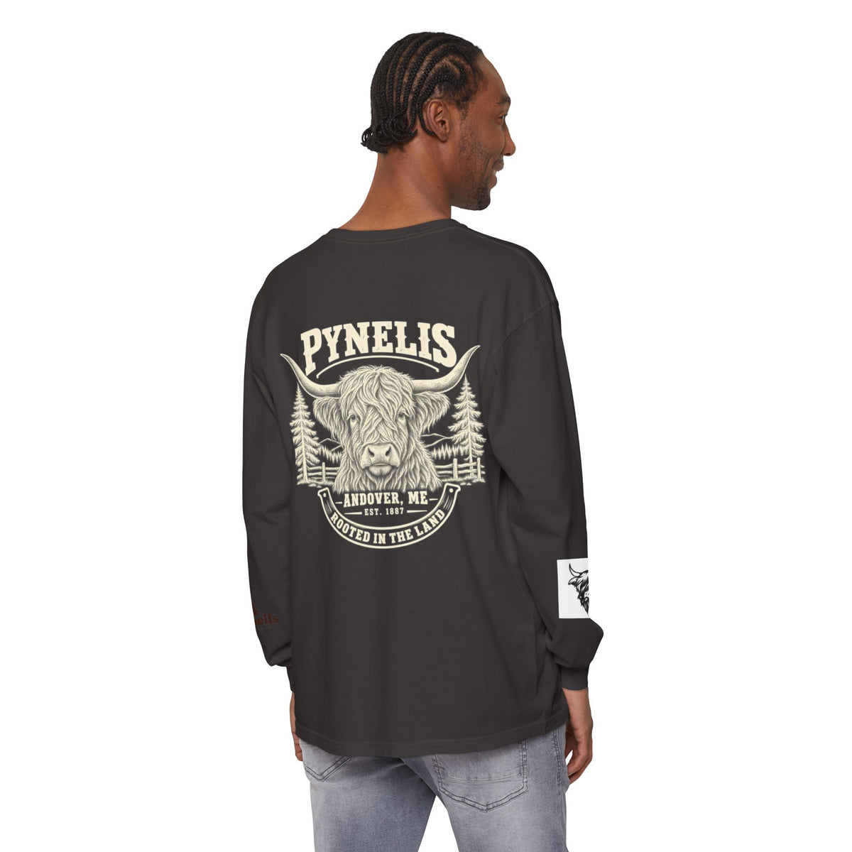 Highland Cow Graphic Long Sleeve Tee