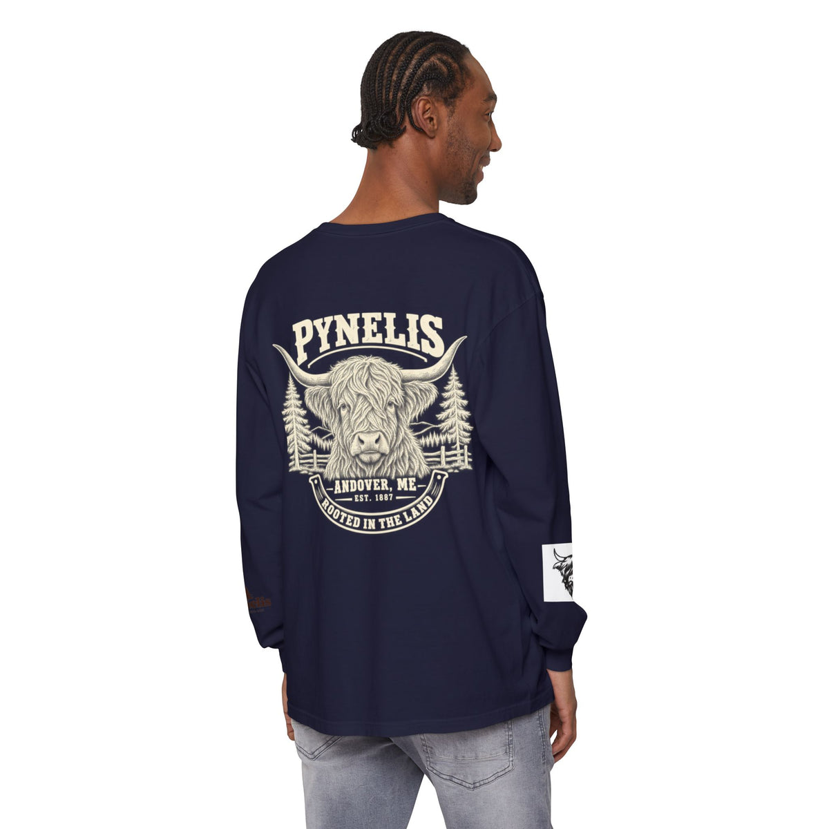 Highland Cow Graphic Long Sleeve Tee
