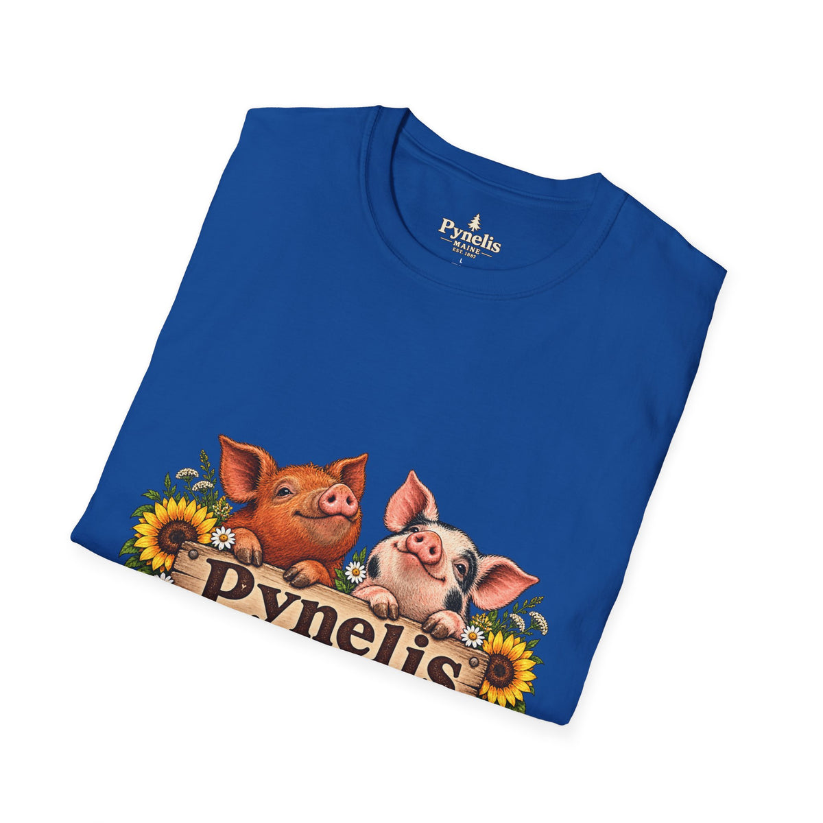 Pig Family Graphic T-Shirt — "Pynelis: Small Pigs, Big Opinions"