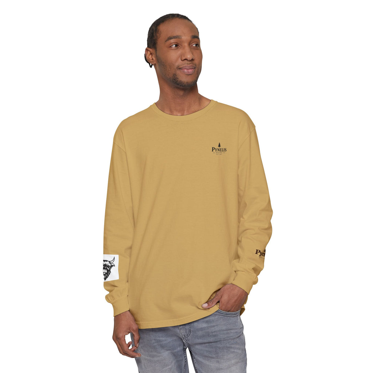 Highland Cow Graphic Long Sleeve Tee