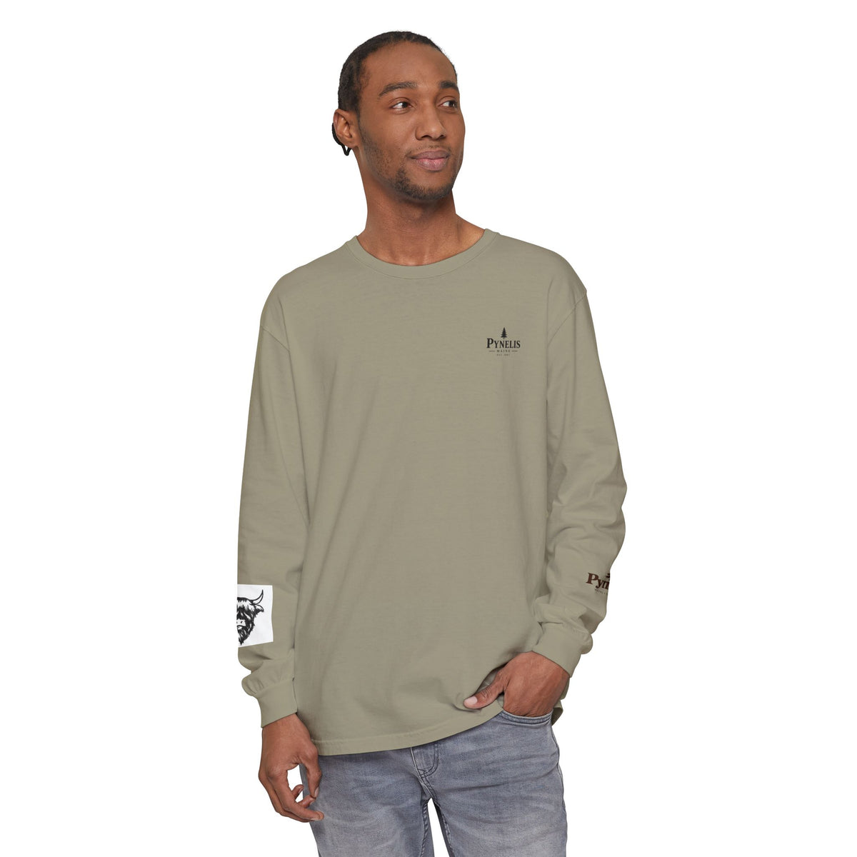Highland Cow Graphic Long Sleeve Tee