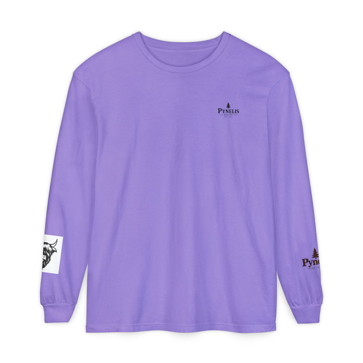 Highland Cow Graphic Long Sleeve Tee