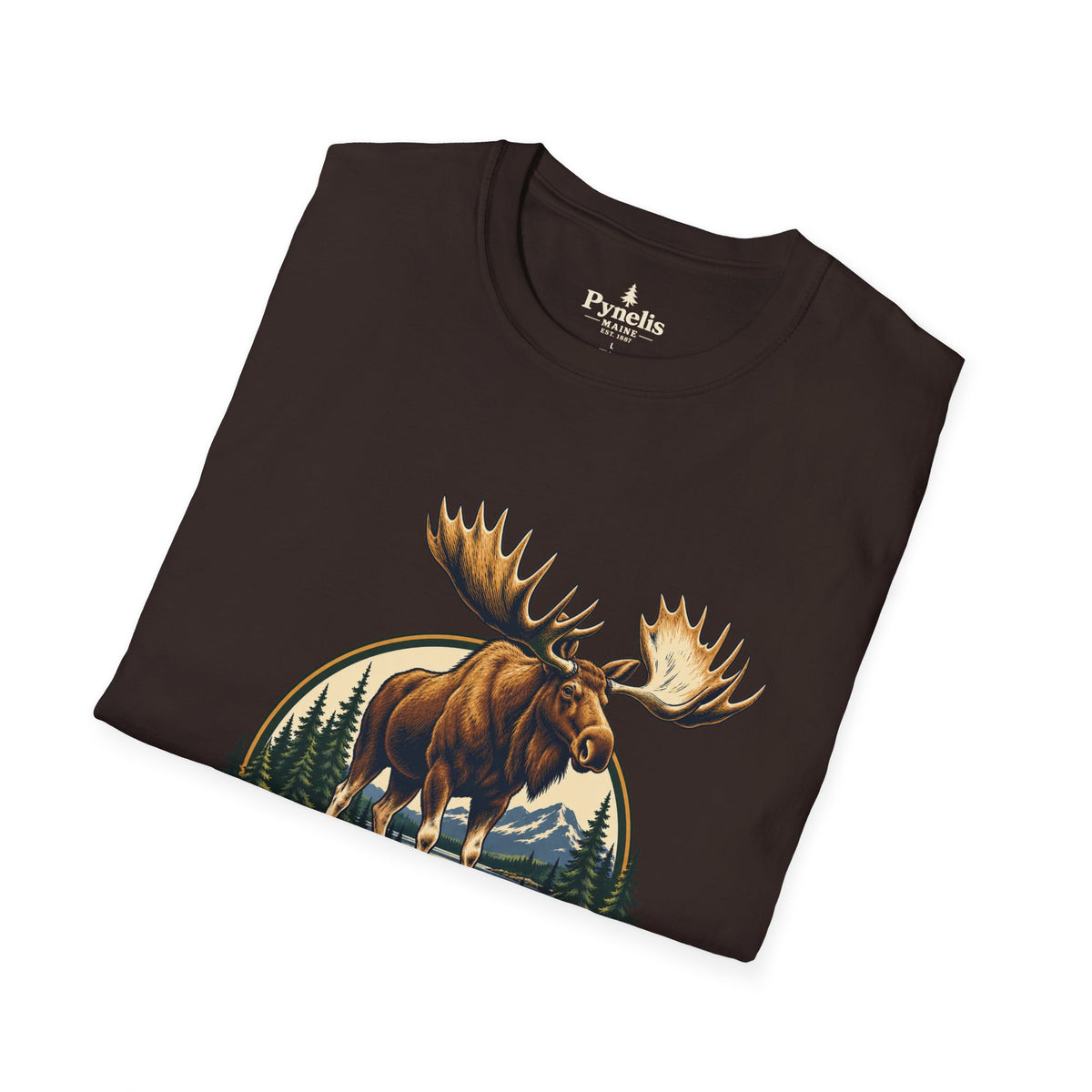 Moose Graphic T-Shirt — "The Neighbors Are Wild" Personalized Cabin Shirt