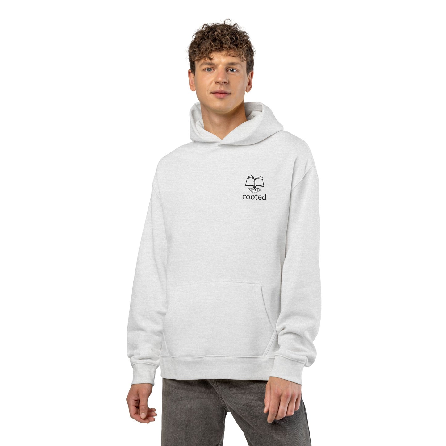 Rooted Minimal Hoodie — Small Tree Logo Casual Pullover