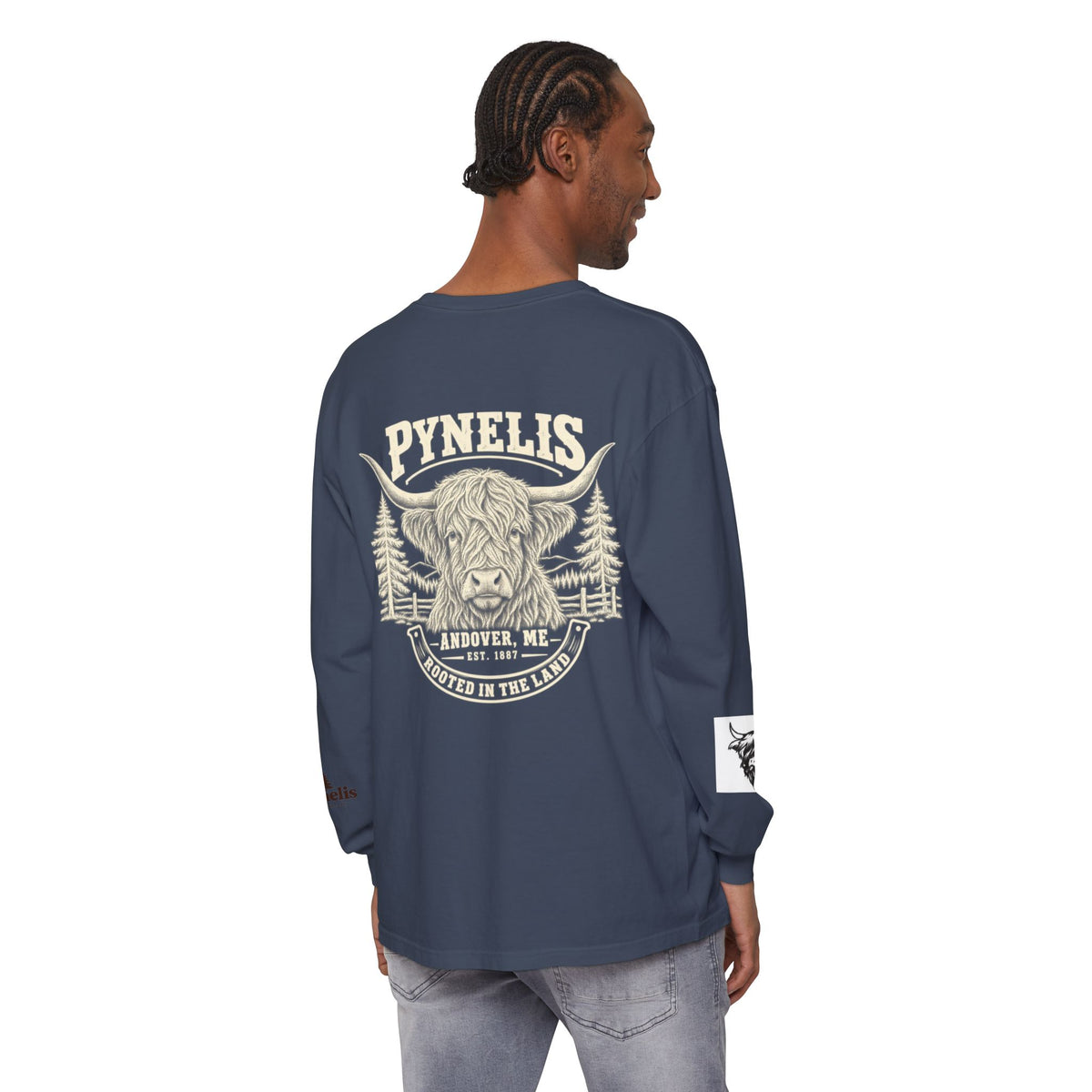 Highland Cow Graphic Long Sleeve Tee