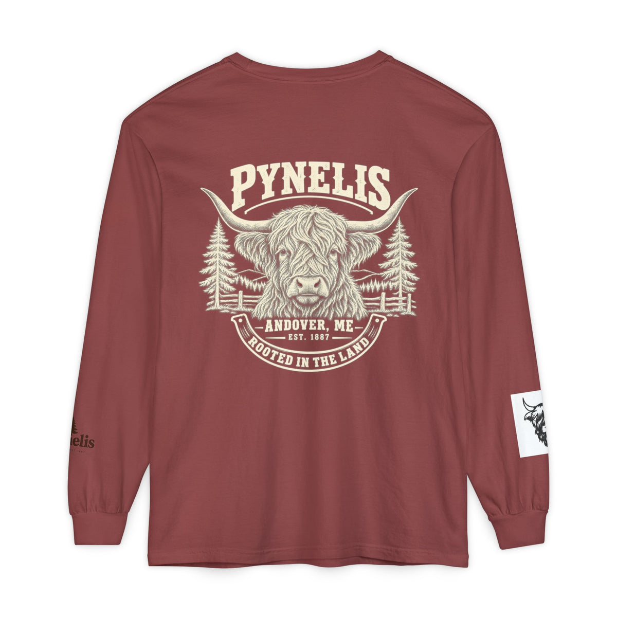 Highland Cow Graphic Long Sleeve Tee