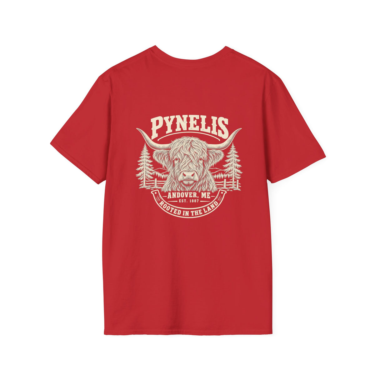 Highland Cow Graphic T-Shirt — Pynelis Ranch Vintage Bull Tee