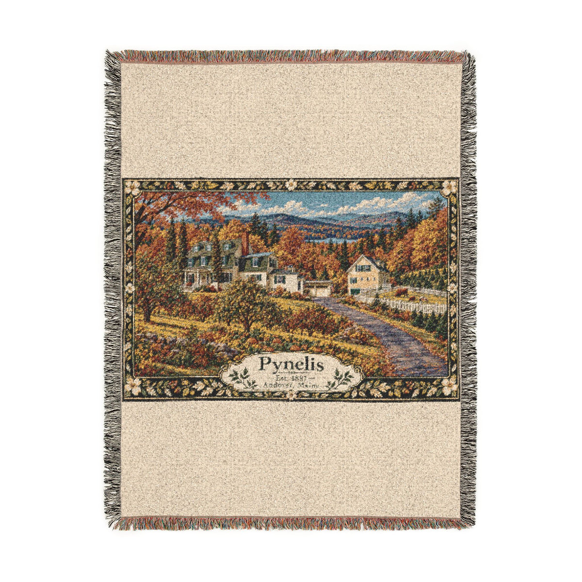 Home-Taught Woven Throw Blanket — Floral Pynelis Decor