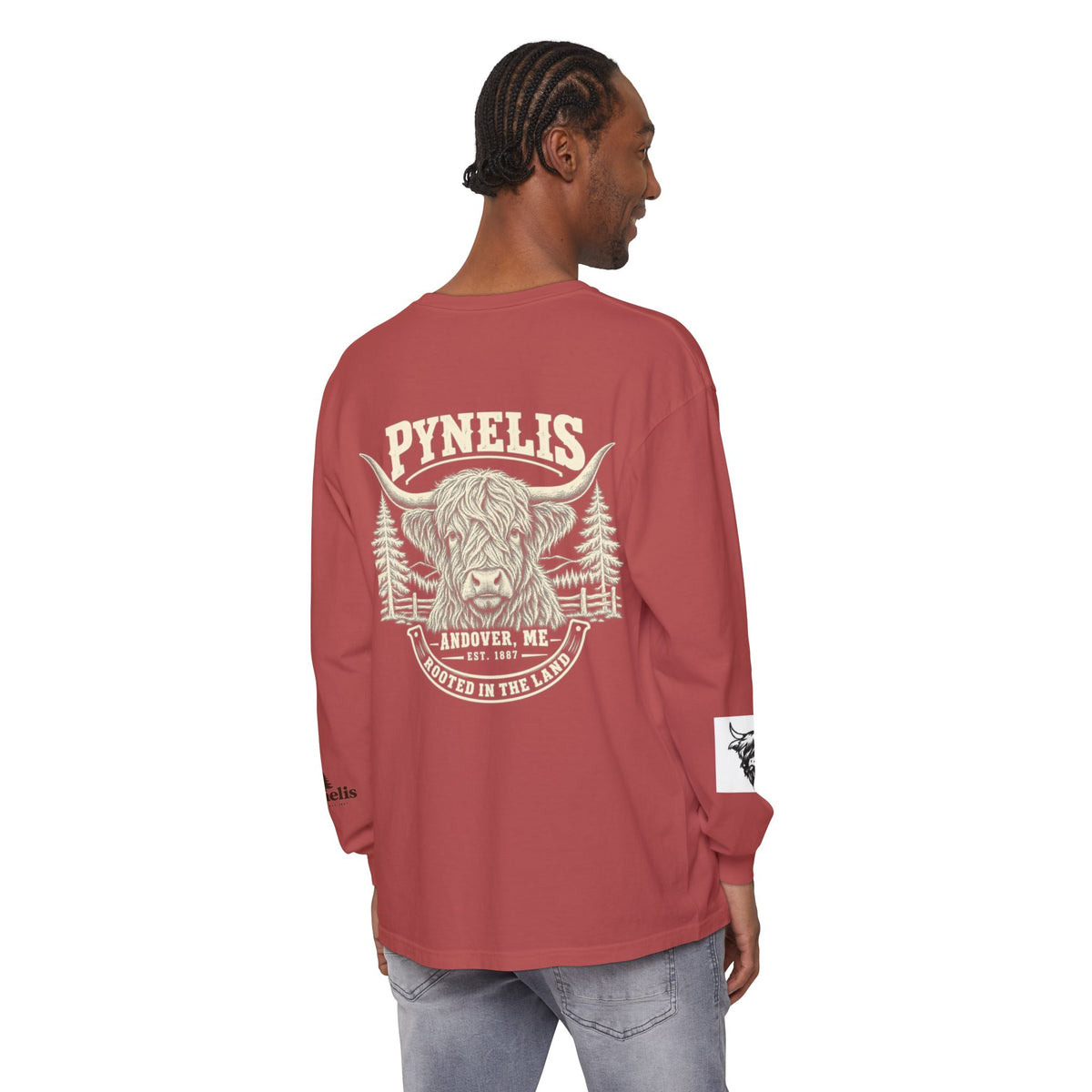 Highland Cow Graphic Long Sleeve Tee