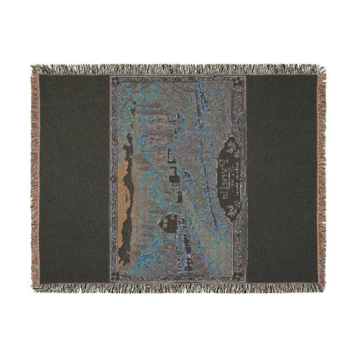 Home-Taught Woven Throw Blanket — Floral Pynelis Decor